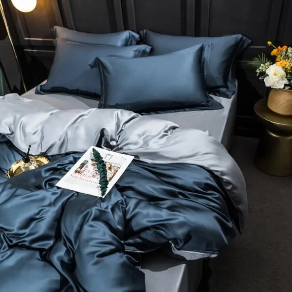 Liv Esthète 100% Mulberry Silk Bedding Set | Luxury for Queen & King Beds