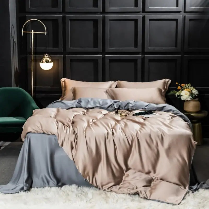 Liv Esthète 100% Mulberry Silk Bedding Set | Luxury for Queen & King Beds