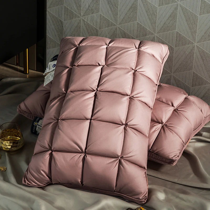 Luxury Goose Down &amp; Feather Pillow – Soft, Supportive &amp; Breathable Comfort