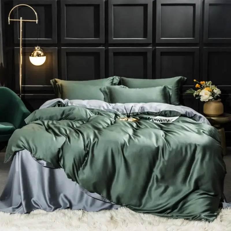 Liv Esthète 100% Mulberry Silk Bedding Set | Luxury for Queen & King Beds