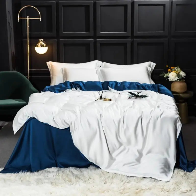 Liv Esthète 100% Mulberry Silk Bedding Set | Luxury for Queen & King Beds
