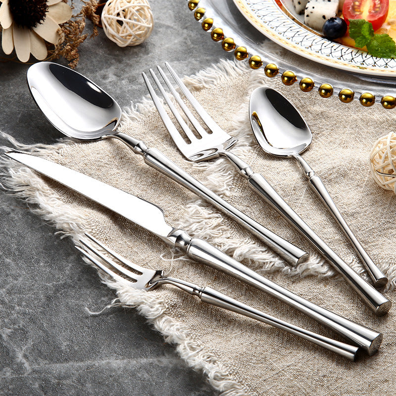 Luxury 30-Piece Gold Cutlery Set – 18/10 Stainless Steel Flatware