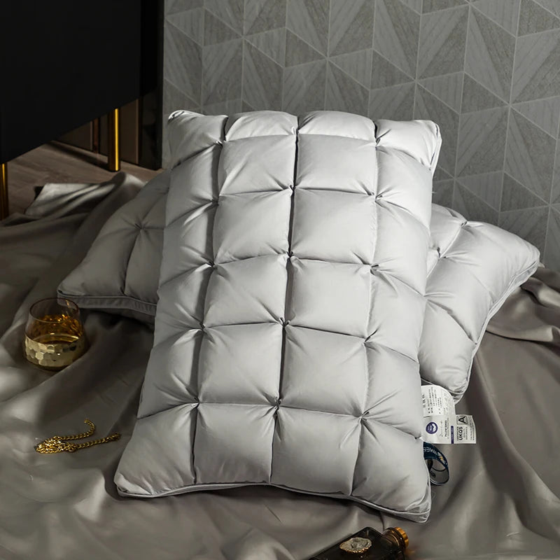 Luxury Goose Down &amp; Feather Pillow – Soft, Supportive &amp; Breathable Comfort