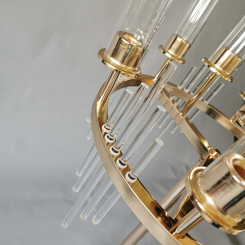 Elegant Metal Candle Holder Centrepiece – Wedding Decor
