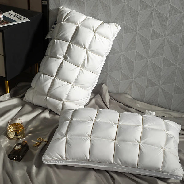 Luxury Goose Down &amp; Feather Pillow – Soft, Supportive &amp; Breathable Comfort