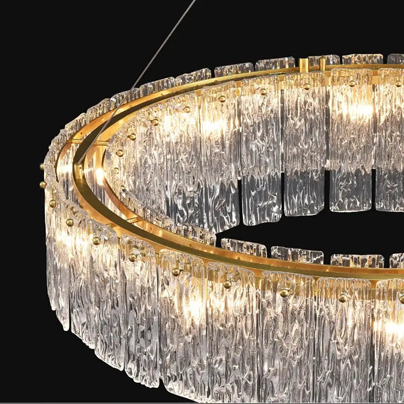 New Postmodern Creative Glass Chandelier - Luxury LED Lighting for Living Room linarro