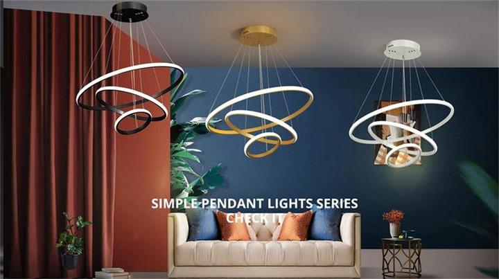 Modern LED Iron Chandelier – 2 to 4 Rings Design