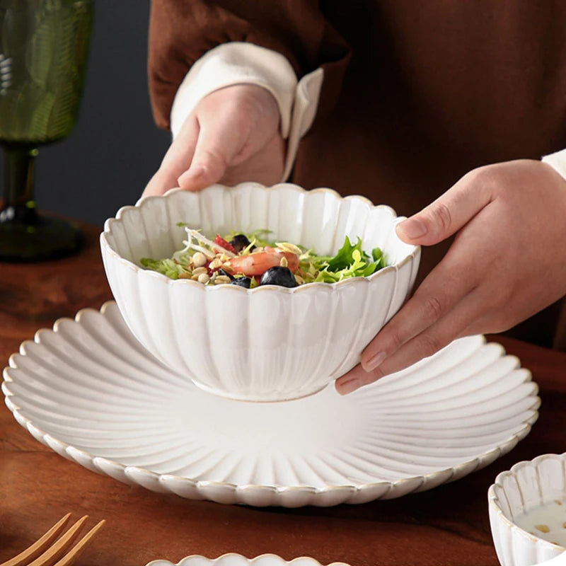 White Ceramic Tableware Set – Elegant Dining Essentials