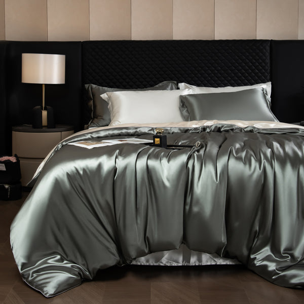 Luxury Silk-Blend Bedding Set