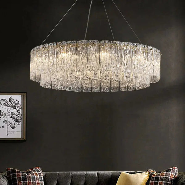 New Postmodern Creative Glass Chandelier - Luxury LED Lighting for Living Room linarro