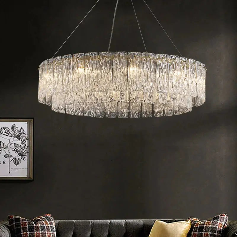 New Postmodern Creative Glass Chandelier - Luxury LED Lighting for Living Room linarro