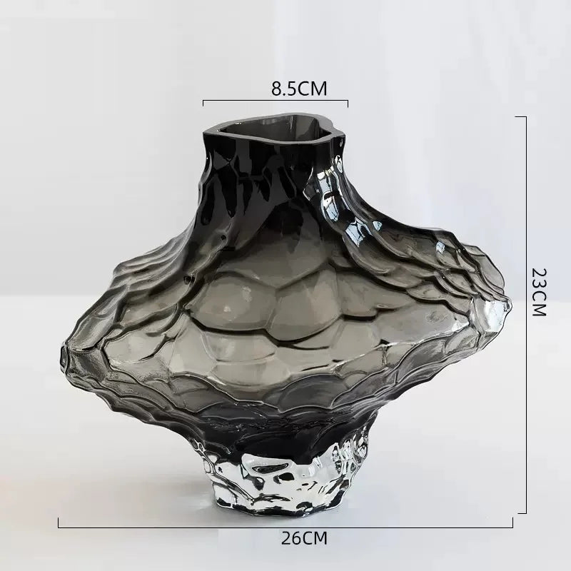 Frosted Glass Vase – Nordic Minimalist Home Decor