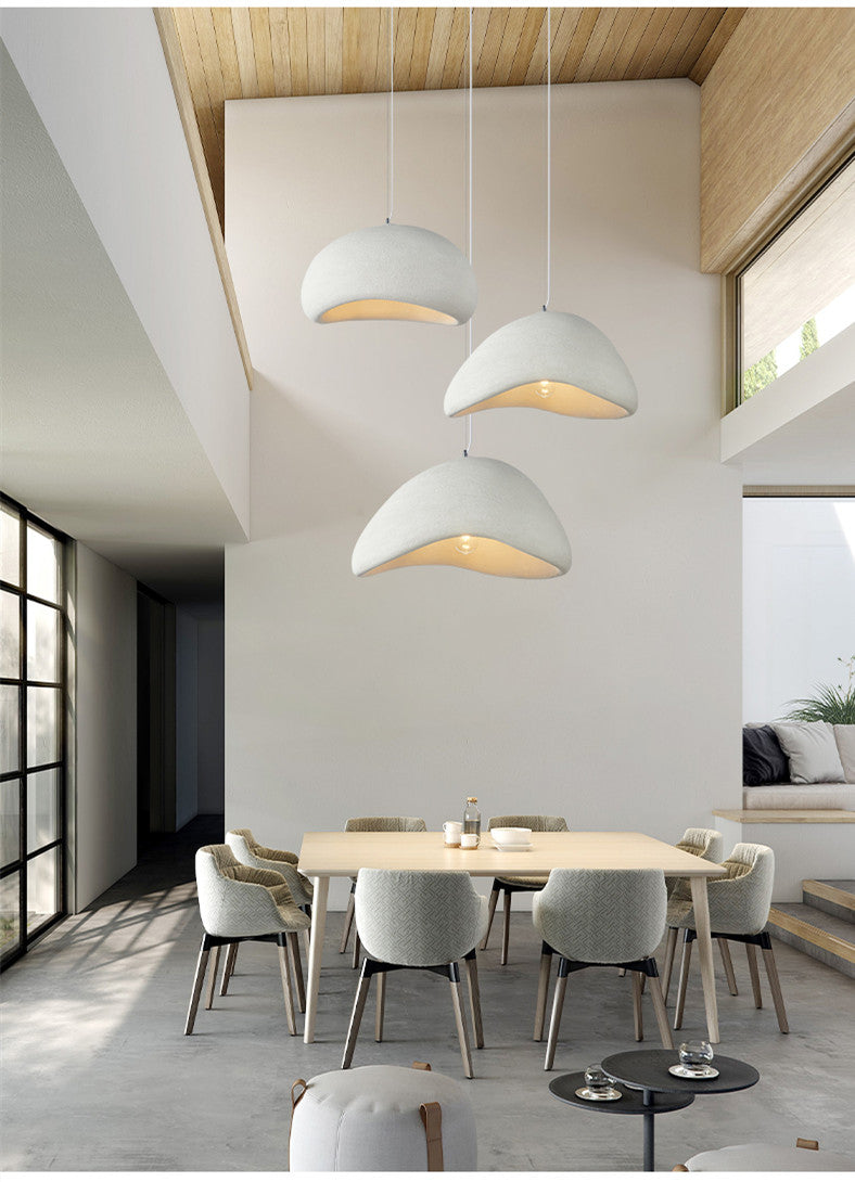 "Wabi Sabi Resin Pendant Lamp – LED Suspension Light for Modern Interiors"