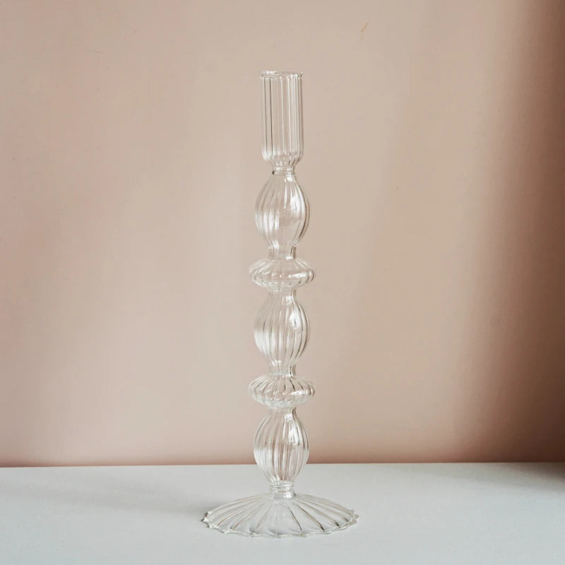 Clear Glass Candle Holders – Nordic Design