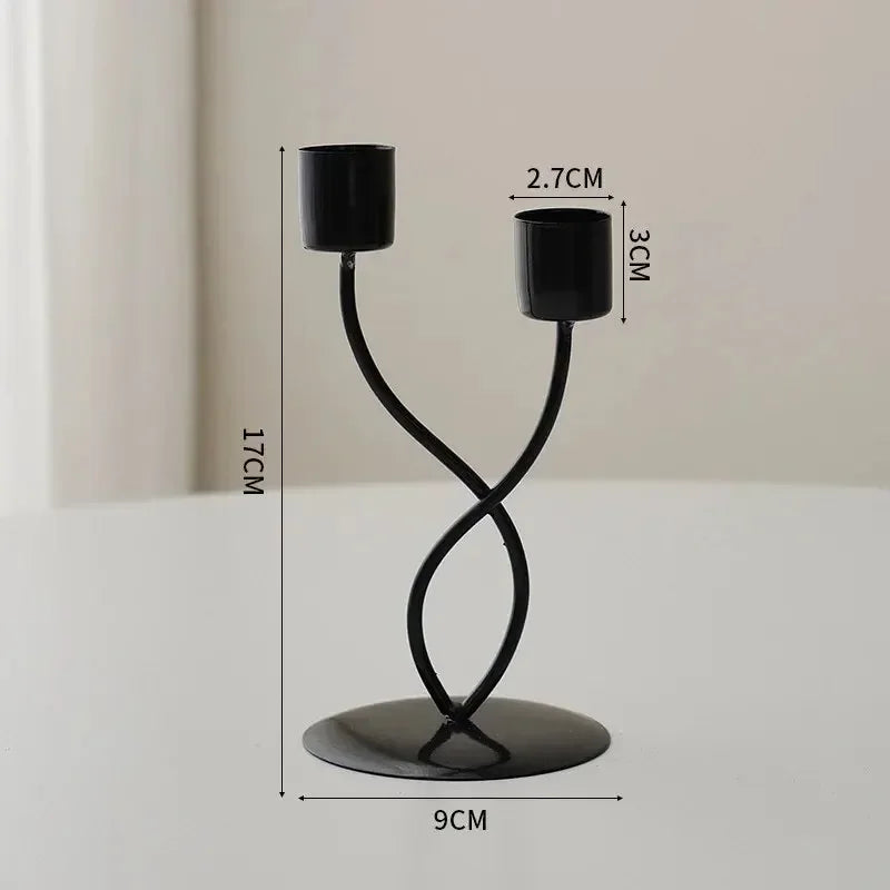 Decorative Metal Candlestick Holder – Elegant Table Decor