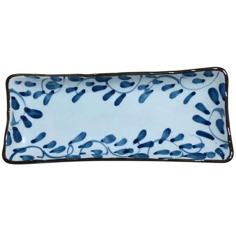 8-Inch Rectangular Japanese-Style Ceramic Plate – Elegant Dining