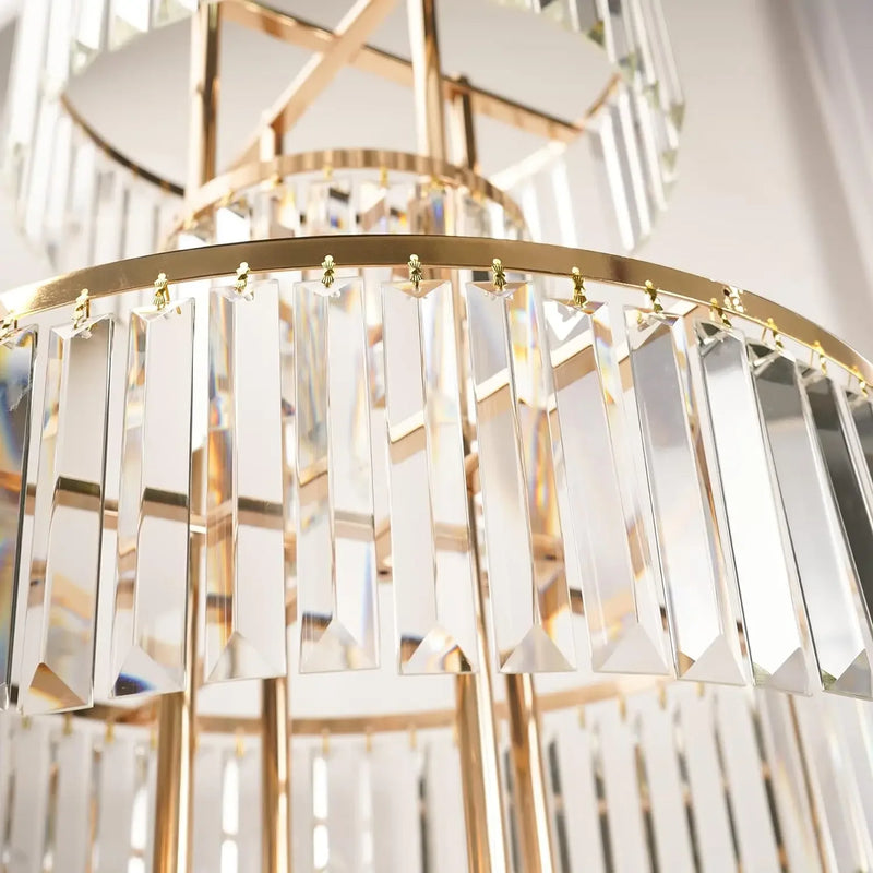 Gold Acrylic Wedding Centrepiece – Elegant 5-Tier Design