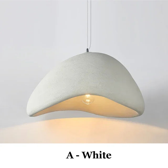 "Wabi Sabi Resin Pendant Lamp – LED Suspension Light for Modern Interiors"