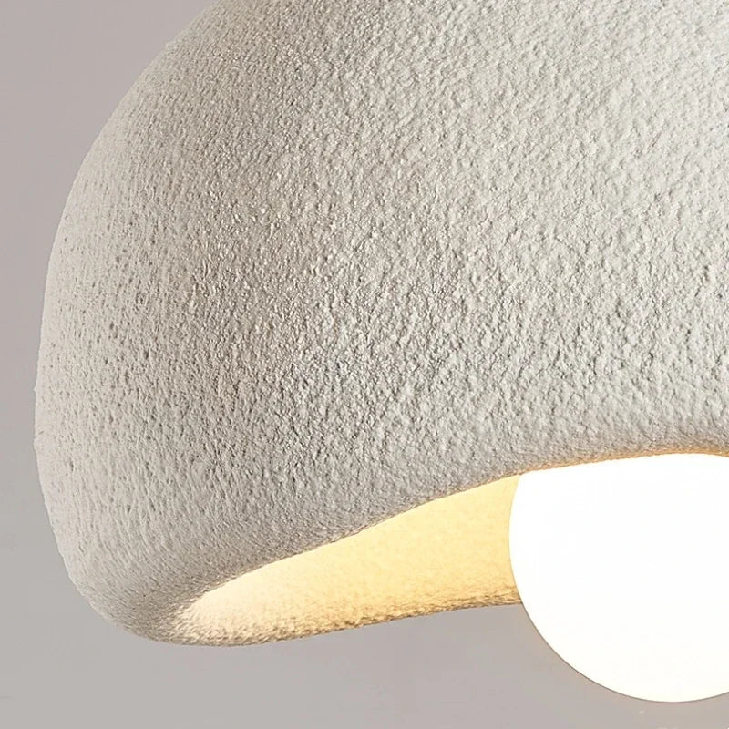 "Wabi Sabi Resin Pendant Lamp – LED Suspension Light for Modern Interiors"