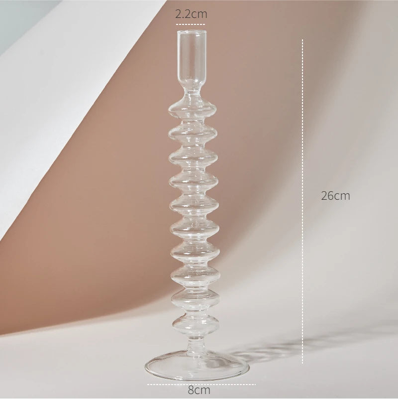 Clear Glass Candle Holders – Nordic Design