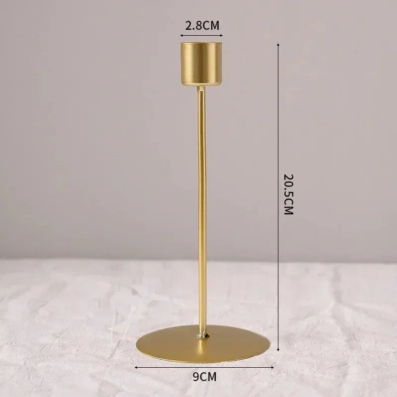 Decorative Metal Candlestick Holder – Elegant Table Decor