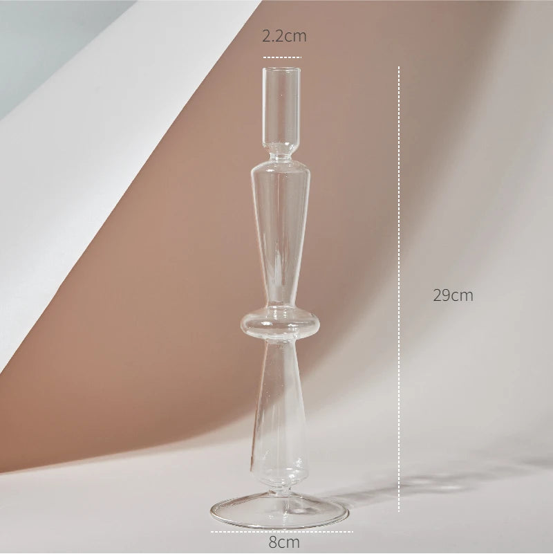 Clear Glass Candle Holders – Nordic Design