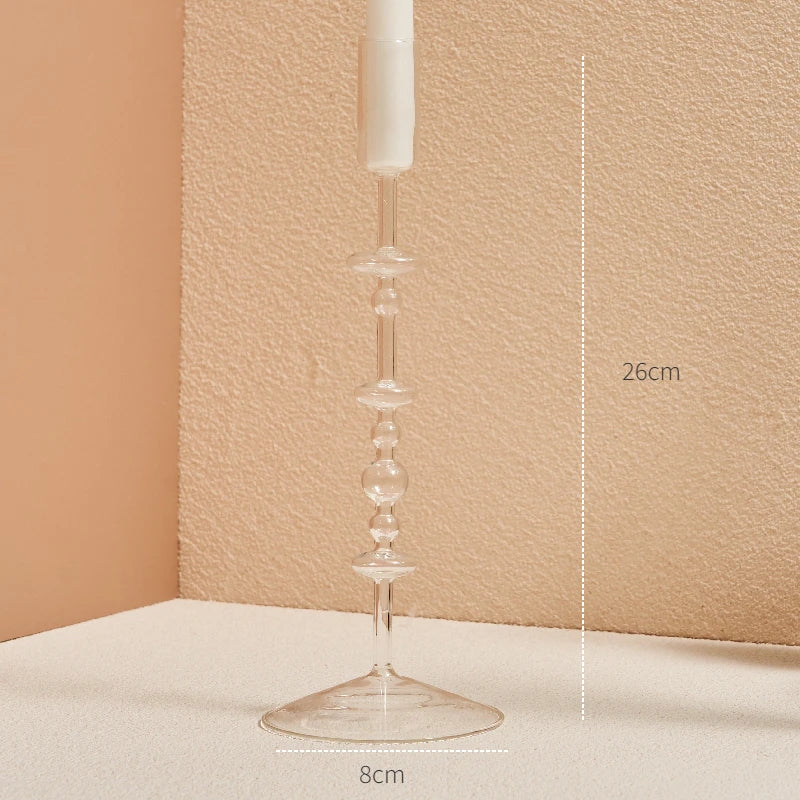 Clear Glass Candle Holders – Nordic Design