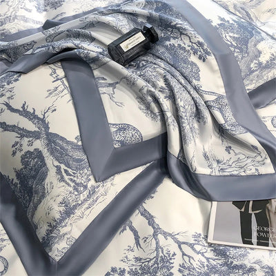 Forest Leopard Eucalyptus Lyocell Bedding Set – Natural Softness | Flat or Fitted Sheet | Single to King