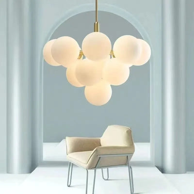 Modern PVC LED Chandelier – 5 or 13-Light Options