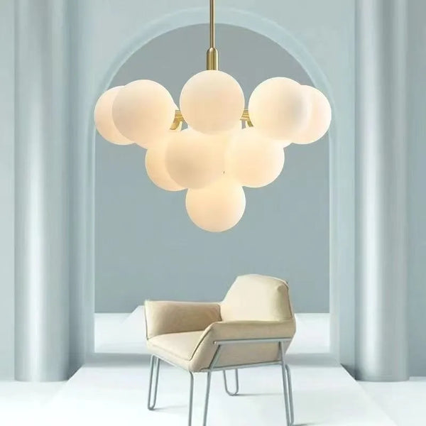Modern PVC LED Chandelier – 5 or 13-Light Options