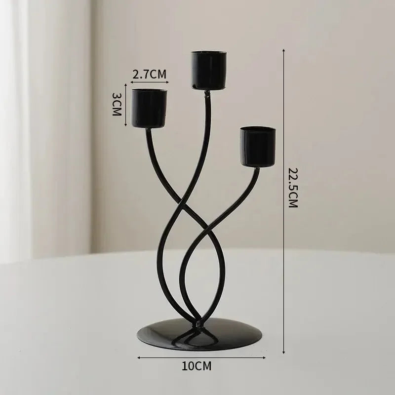 Decorative Metal Candlestick Holder – Elegant Table Decor