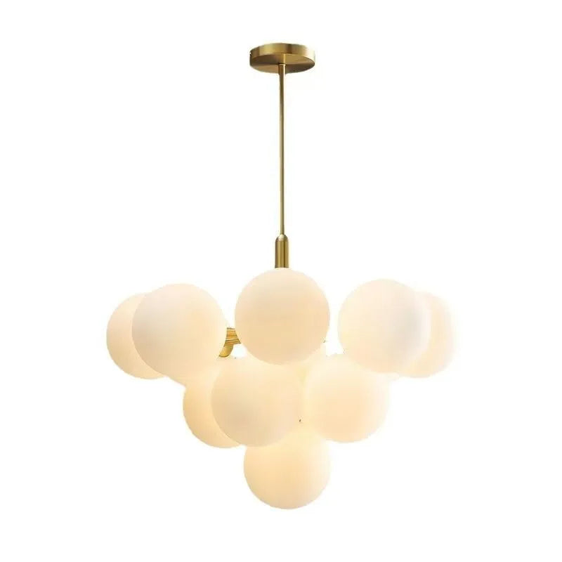 "Modern PVC LED chandelier available in gold, silver, and black finishes."