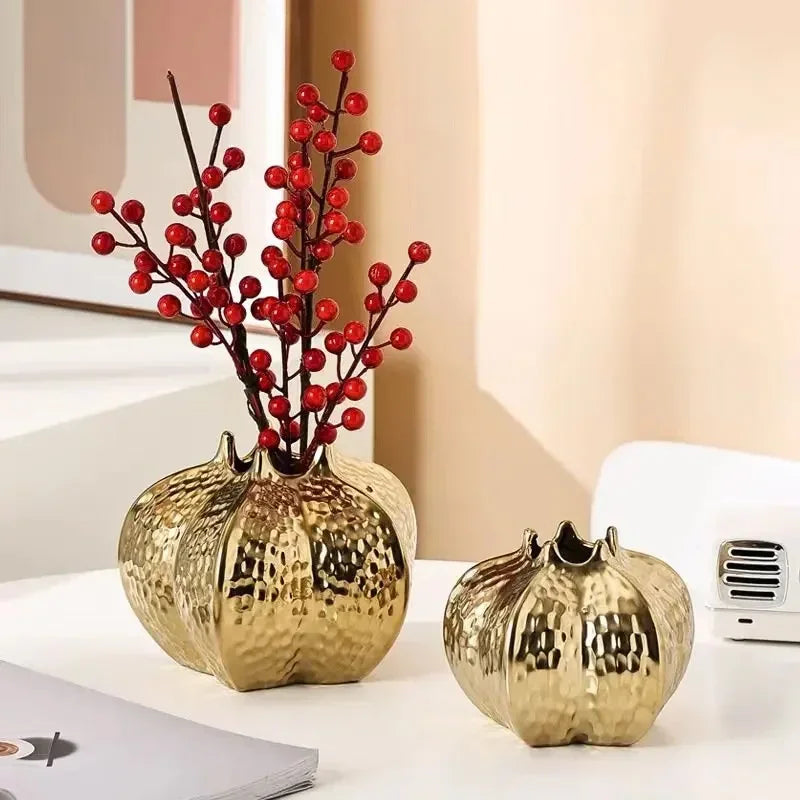 Ceramic Pomegranate Vase – Elegant Home Decor