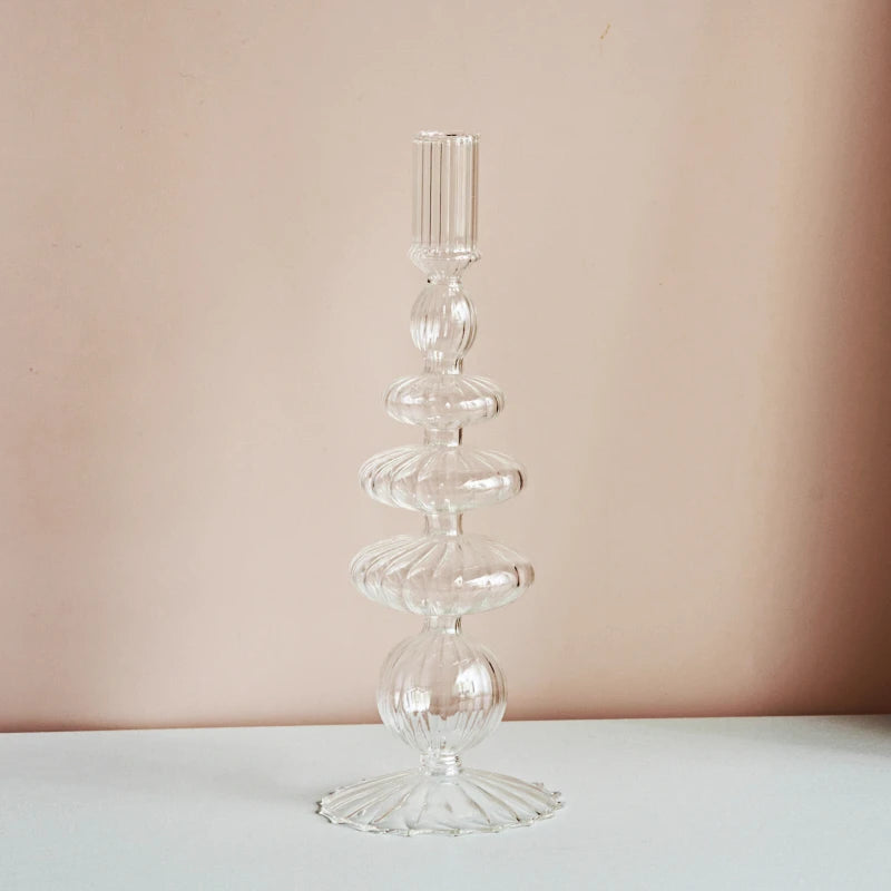 Clear Glass Candle Holders – Nordic Design