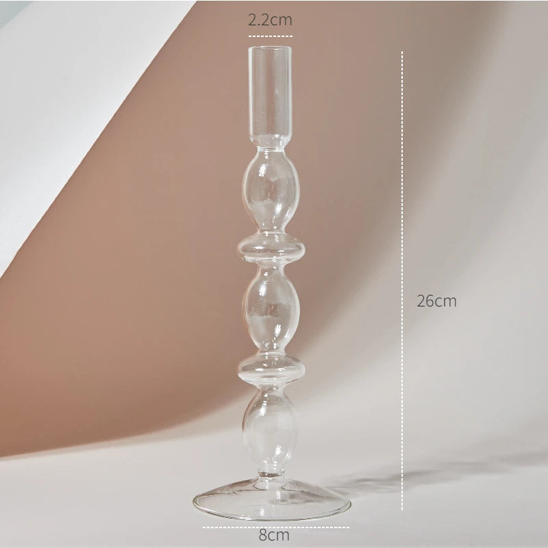 Clear Glass Candle Holders – Nordic Design