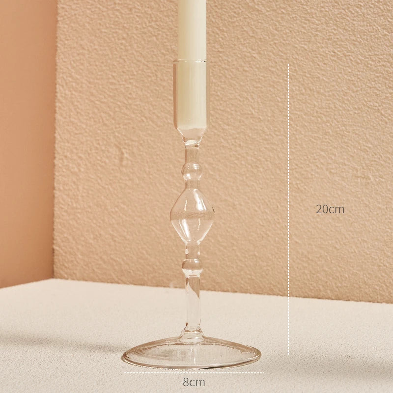 Clear Glass Candle Holders – Nordic Design