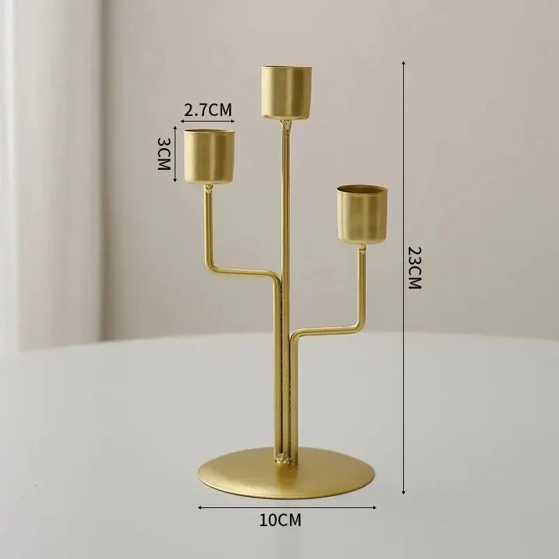 Decorative Metal Candlestick Holder – Elegant Table Decor