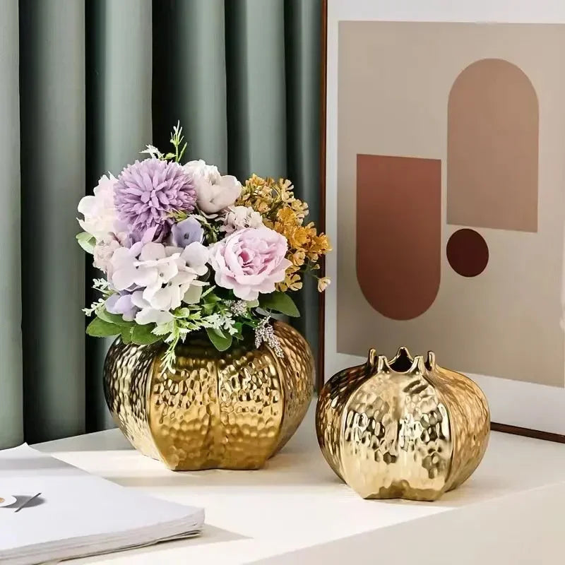 Ceramic Pomegranate Vase – Elegant Home Decor