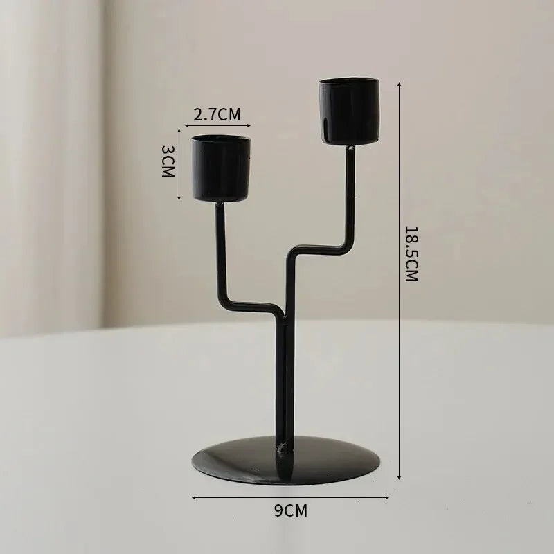 Decorative Metal Candlestick Holder – Elegant Table Decor