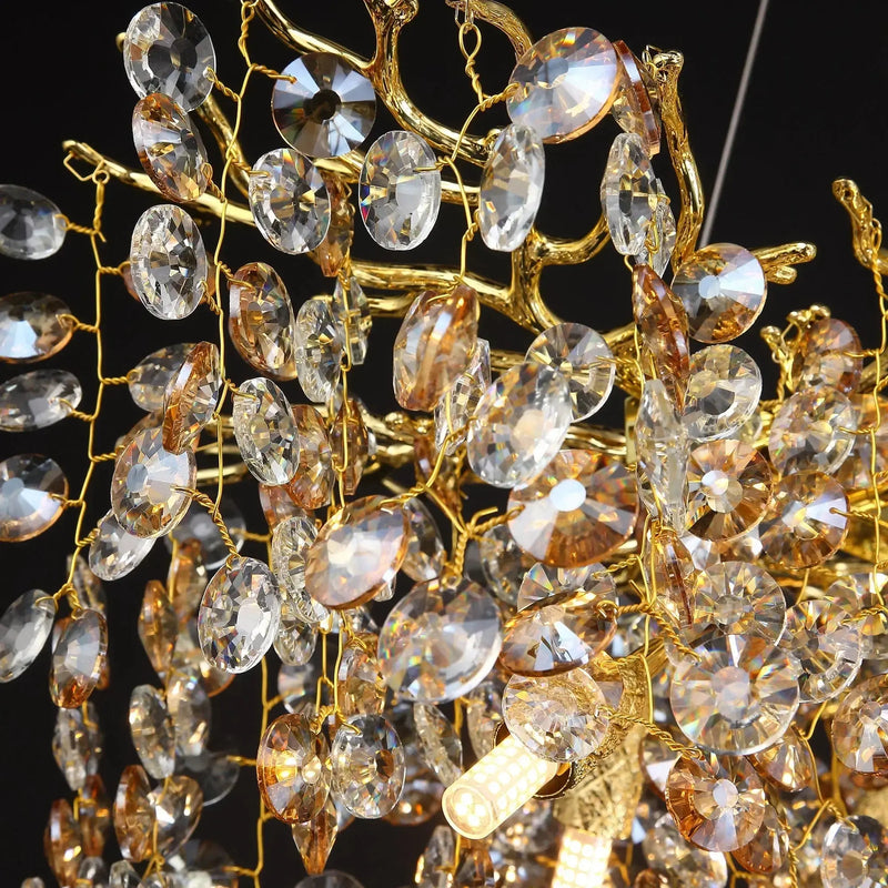 Branch-Shaped Luxury Crystal Chandelier: linarro