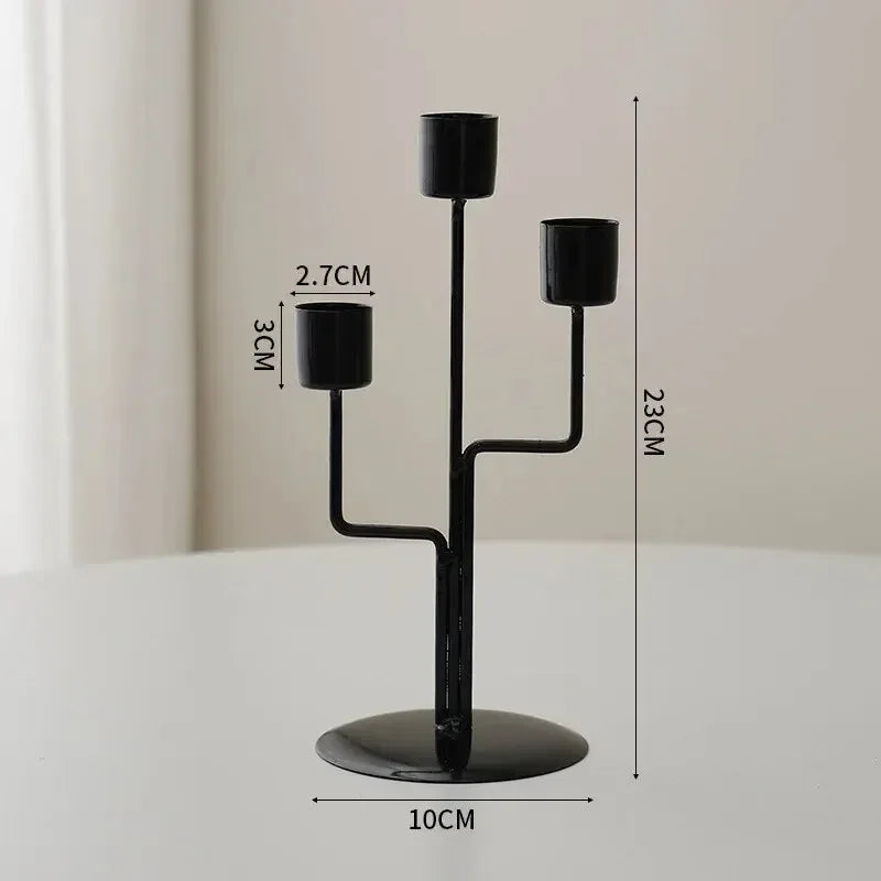 Decorative Metal Candlestick Holder – Elegant Table Decor