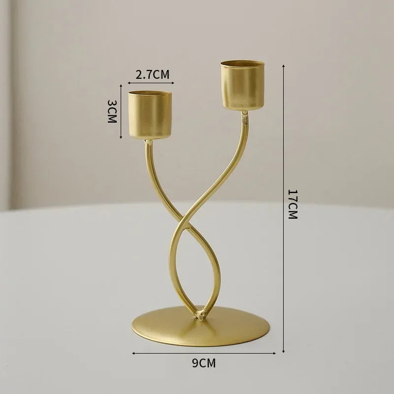 Decorative Metal Candlestick Holder – Elegant Table Decor