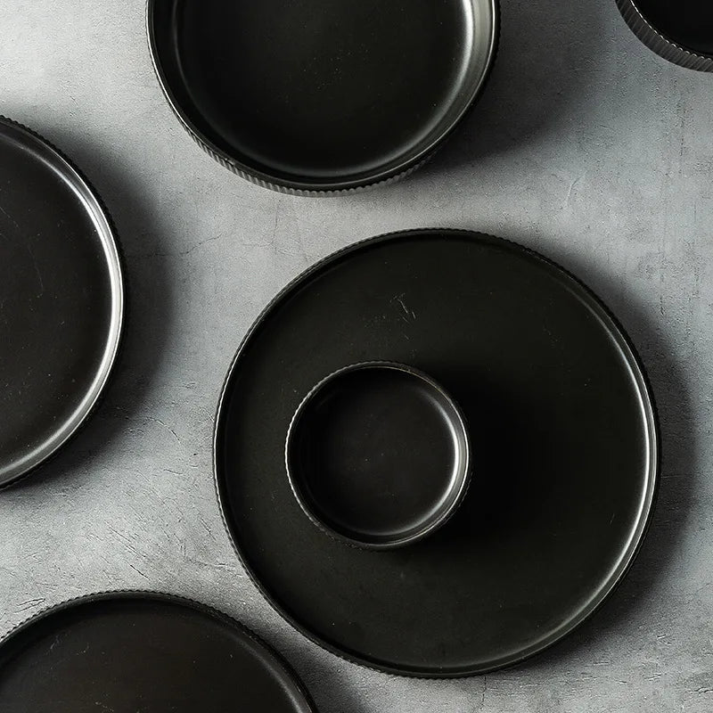 Nordic Matte Glazed Ceramic Dinnerware Set – Modern Elegance