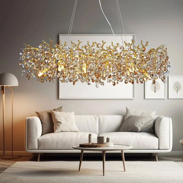 Branch-Shaped Luxury Crystal Chandelier: linarro