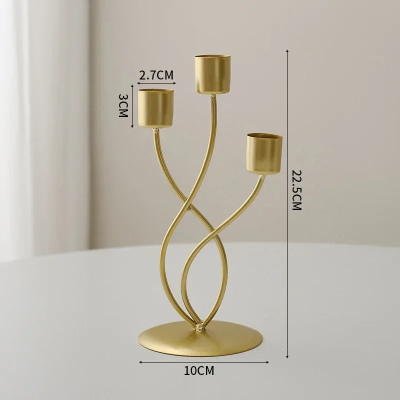 Decorative Metal Candlestick Holder – Elegant Table Decor
