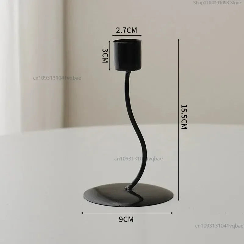 Decorative Metal Candlestick Holder – Elegant Table Decor