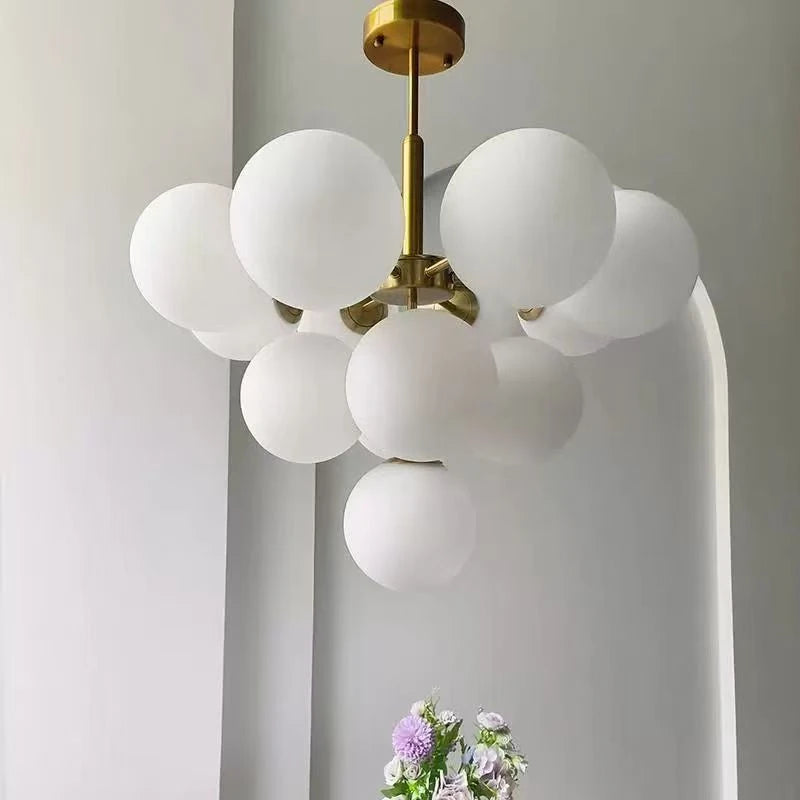 Modern PVC LED Chandelier – 5 or 13-Light Options