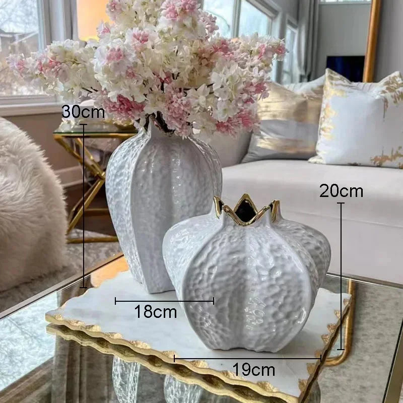 Ceramic Pomegranate Vase – Elegant Home Decor