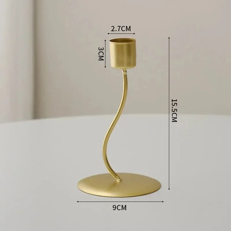 Decorative Metal Candlestick Holder – Elegant Table Decor
