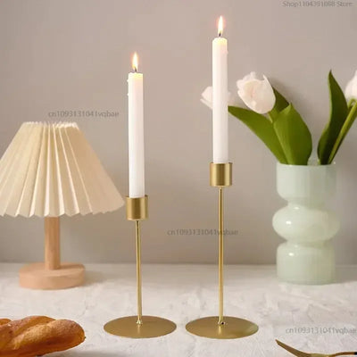 Decorative Metal Candlestick Holder – Elegant Table Decor